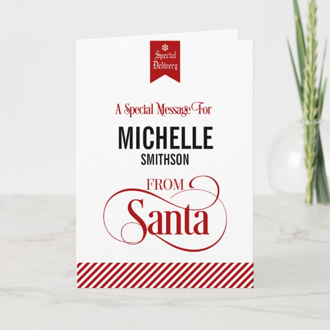 Do cartão de cartões de natal do Natal de Papai (Frente)