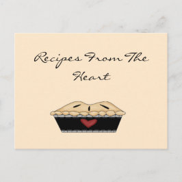 Do Cartão De Receita Da Pizza Do Coração