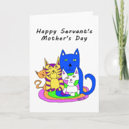 Do cartão do dia das mães dos gatos