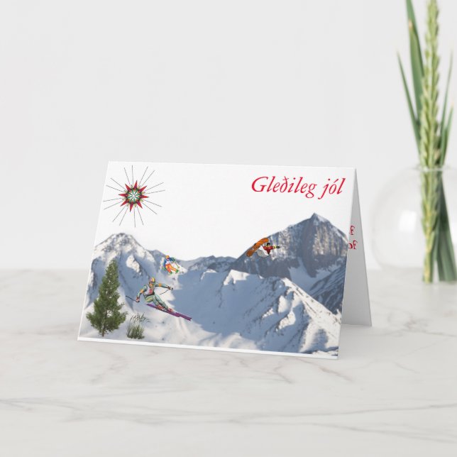 do cartão do Islândia-Natal (Frente)