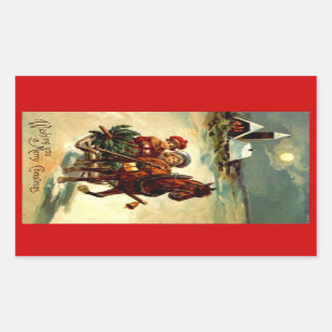 Do cavalo antigo da GR uma do Natal da etiqueta