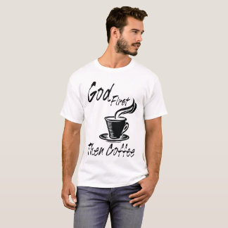 Do deus t-shirt do café primeiramente então