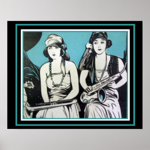 Do "jazz" 16 x Flapper poster 20