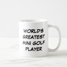 Do "jogador de golfe mundo caneca do grande mini"