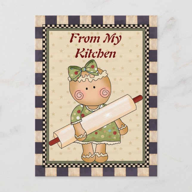 Do meu cartão postal Gingerpão de cozinha (Frente)