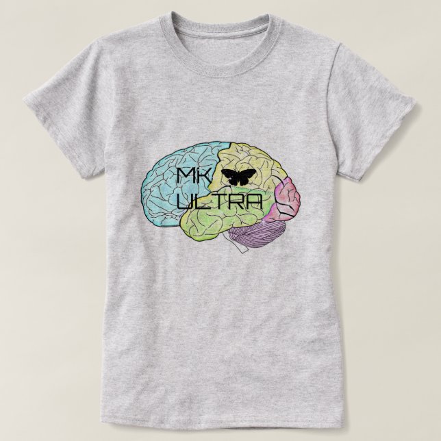 Do MK t-shirt do controlo da mente ultra (Frente do Design)