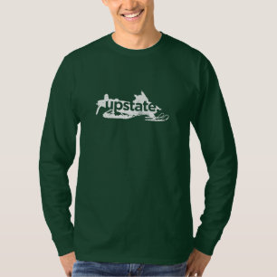 do norte do estado camisa longa da luva do trenó