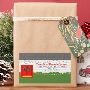 Do Nosso Lar Para O Seu Autocolante Personalizado