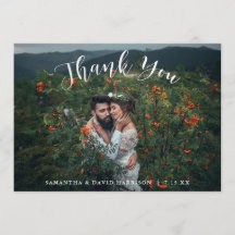 Do obrigado Wedding das montanhas | você cartão