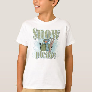 Do pinguim do esqui da neve t-shirt e presentes