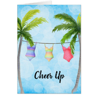 Do roupa de banho do elogio cartão acima