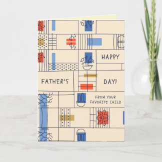 Do Seu Cartão De Dia de os pais Feliz Para Criança