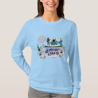 Do t-shirt longo básico da Capa das mulheres Lt