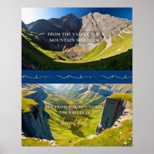 Do Vale à Poster de Montanha