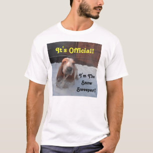 Doador de Neve do Cesto de T-Shirt
