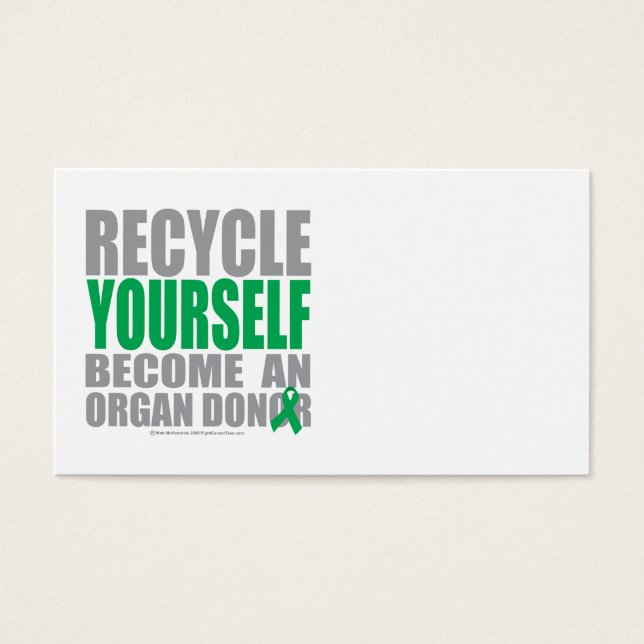 Doador de Órgãos reciclar (Frente)