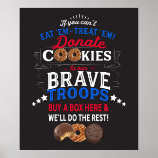 Doador de Poster de Cookie Booth às Tropas