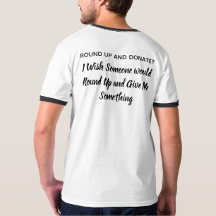 Doar? CAMISA ENGRAÇADA Todos pensamos.