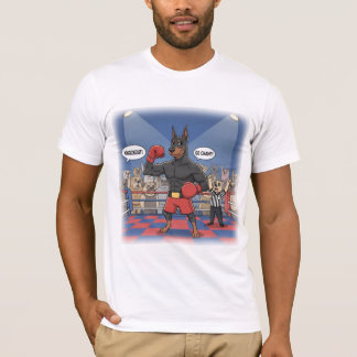 Doberman Boxer Engraçado T-Shirt