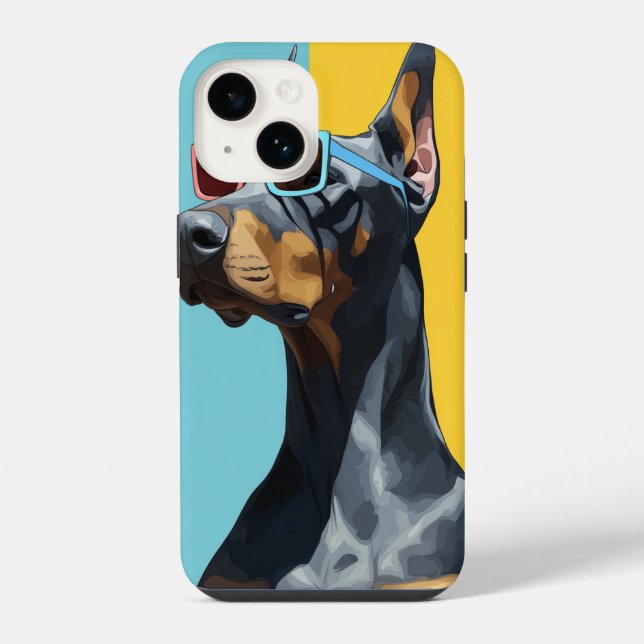 Doberman legal com óculos de sol (Verso)