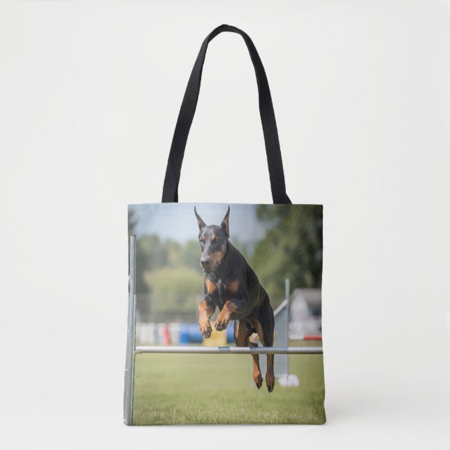 Doberman Pinscher Elegante Tote Bag (Frente)