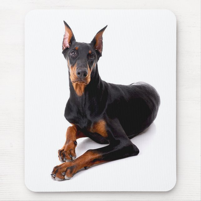 Doberman Pinscher Puppy Dog Mousepad (Frente)