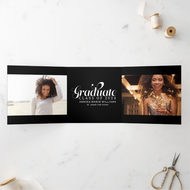 Dobra Tripla Anúncio de três fontes de fotos múltiplas com Form (Dentro)