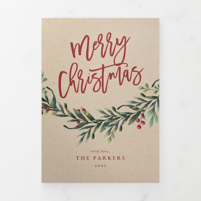 Dobra Tripla Cartão triplo para fotos de natal com troca de fér (Cobrir)