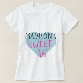 Doce 16 16º aniversário T-Shirt