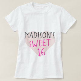 Doce 16 16º aniversário T-Shirt