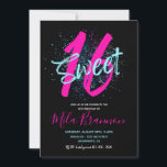 Doce 16 Convite | 16.o Convite à Aniversário<br><div class="desc">Doce 16 Convite de aniversário. Pronto para ser personalizado por você!</div>