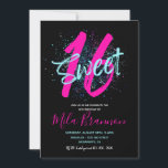 Doce 16 Convite | 16.o Convite à Aniversário<br><div class="desc">Doce 16 Convite de aniversário. Pronto para ser personalizado por você!</div>
