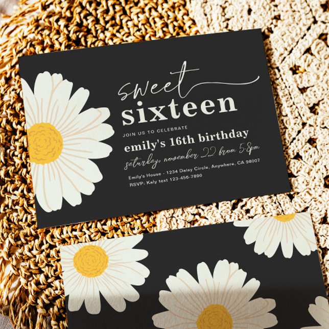 Doce 16 Convite de Aniversário (Criador carregado)