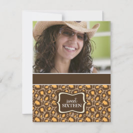 Doce 16 Convites de aniversário {Impressão Animal}