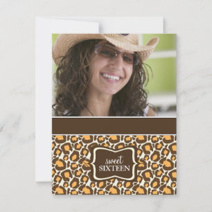 Doce 16 Convites de aniversário {Impressão Animal}