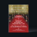 Doce 16 Convites de festas Vermelhos Glamorosos<br><div class="desc">Fabulosas convites de festas de tapete vermelho para o seu grande dia!</div>
