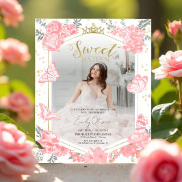 Doce 16 Foto Orçamento Convite Fotográfico Pink Bo