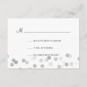 Doce 16 RSVP Faux Silver Foil Glitter Luzes