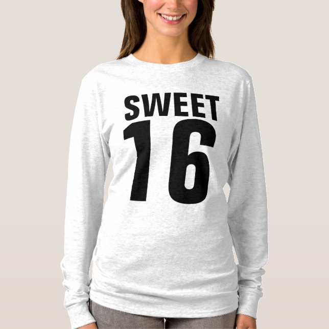 DOCE 16 t-shirts de aniversário (Frente)
