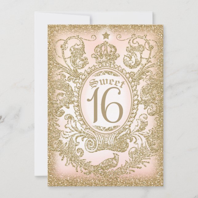 Doce 16 Vezes em um Convite da Princesa (Frente)