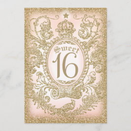 Doce 16 Vezes em um Convite da Princesa
