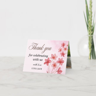 Doce Agradecimento de Aniversário Floral Rosa