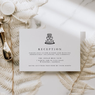 Doce Amor   Cartão de Recepção de Casamento