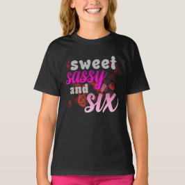 Doce Atrevida Seis – Camiseta Premium para Meninas