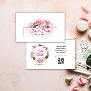 Doce Bakery - Cartão de visita de código QR