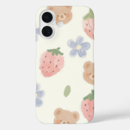 Doce Capa de telefone de Charme Strawbear para Iph