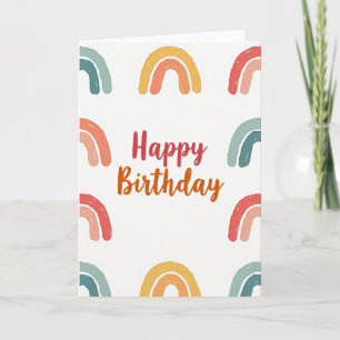Doce Cartão de Aniversário Pincelada