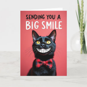 Doce Cartão de Dia dos Pais com Sorriso de Gato