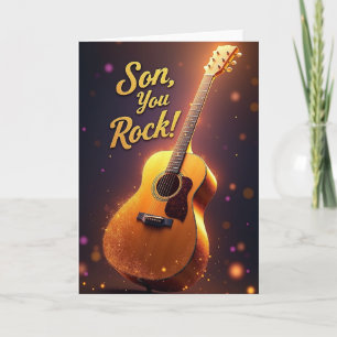Doce Cartão de Guitarra do Dia dos Pais