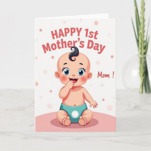 Doce Cartão de Primeiro Dia das Mães Mamãe